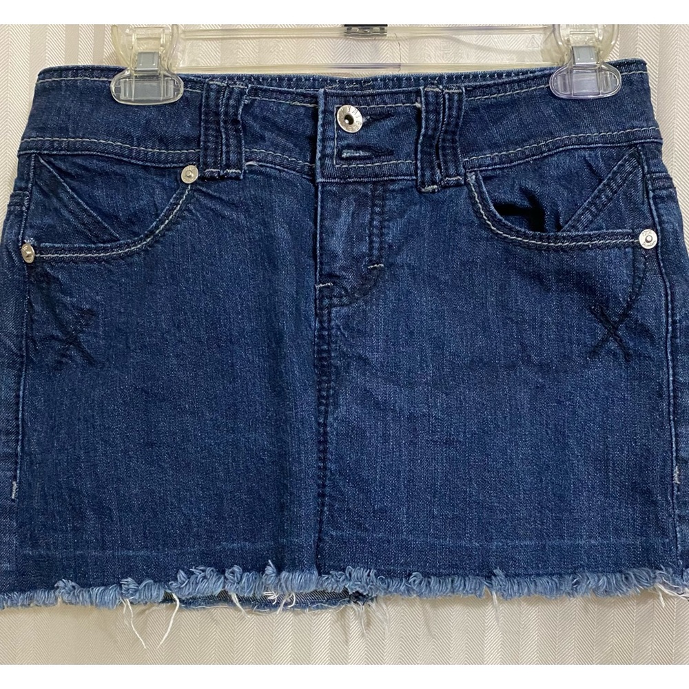YMI Premium frayed jean mini skirt size 5